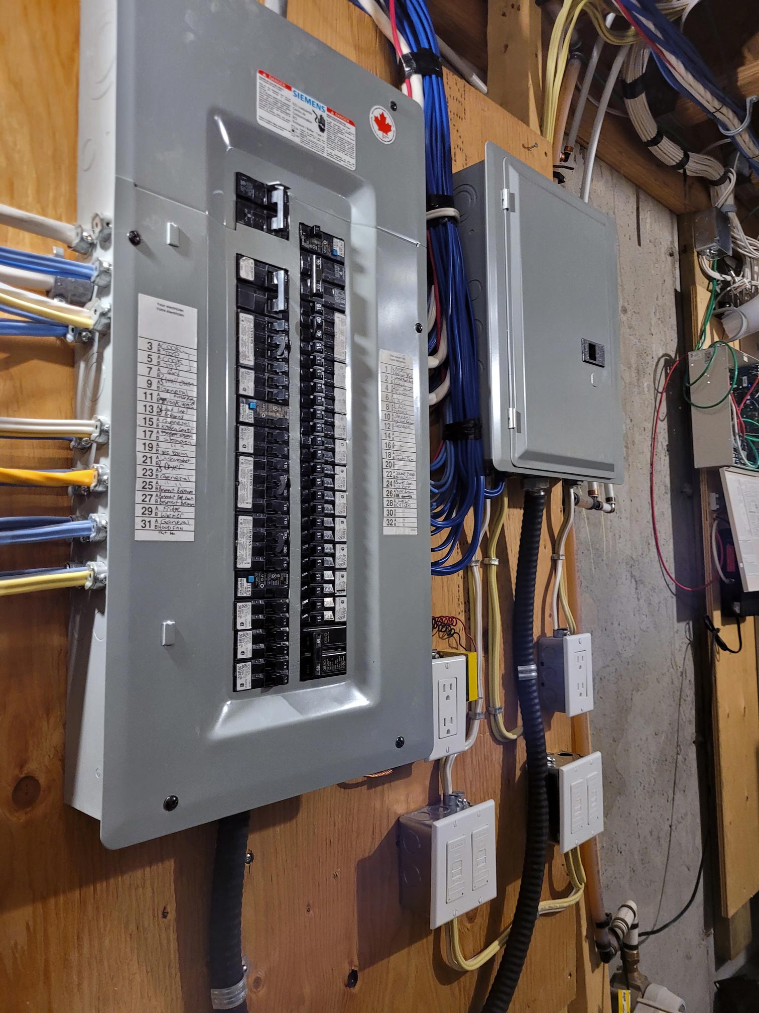 Electrical Panel Cable Managed