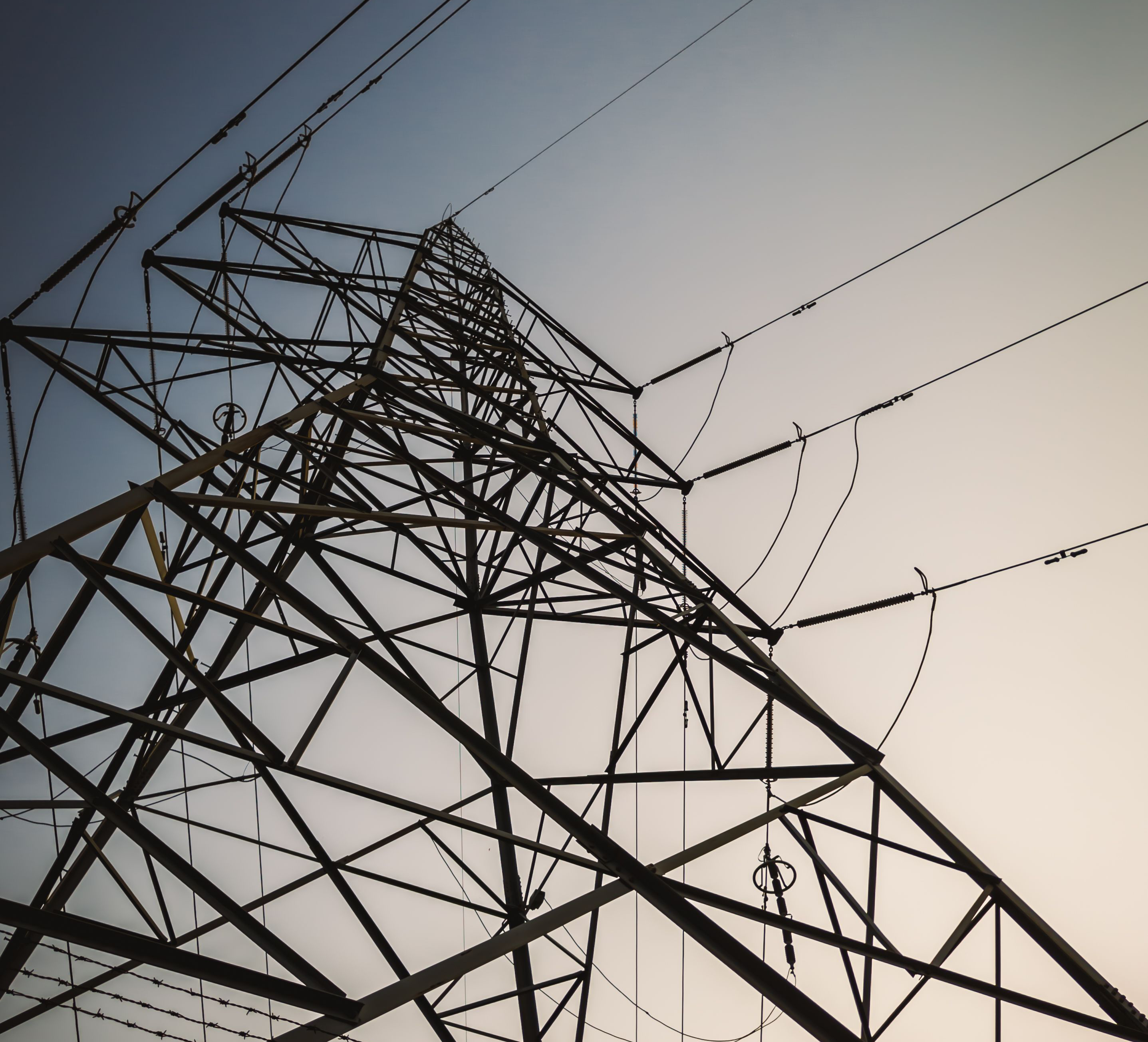 view of a high voltage electrical tower