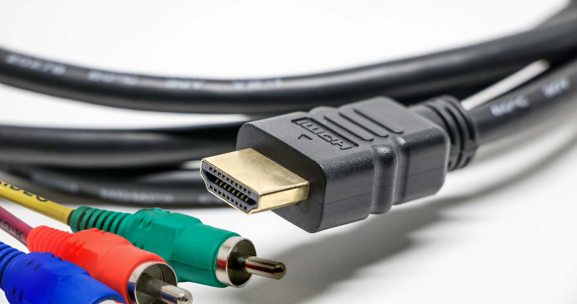 HDMI and Video/Audio cables